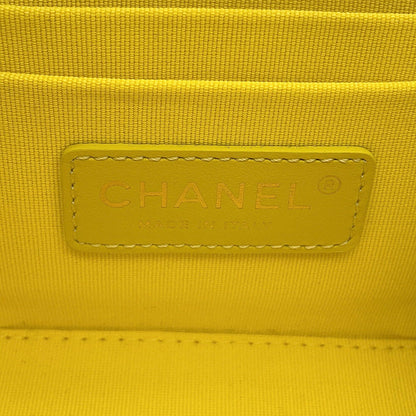 CHANEL Matelasse Vanity ChainShoulder Bag YellowAS3228 Lambskin