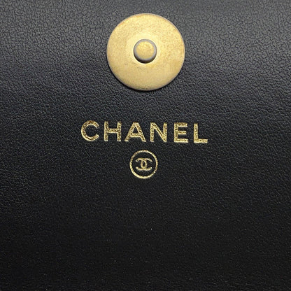 CHANEL Matelasse 2.55 Chain Wallet BlackAP3169 Aged Calf Leather