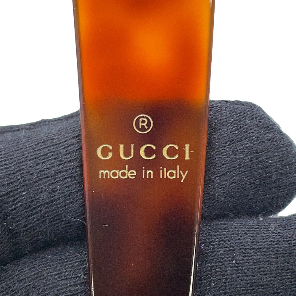 GUCCI logo headband Brown796916 Plastic Rhinestone