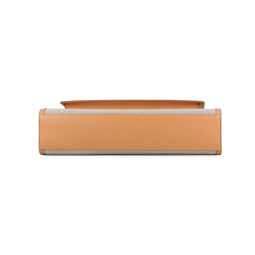 BURBERRY Pocket bag Beige/Warm Sand8039070 Canvas Leather Size Medium
