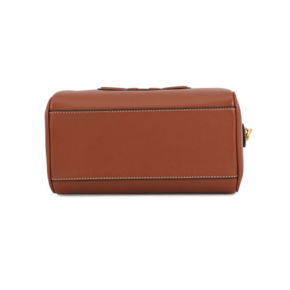 CELINE Cuir Triomphe Boston Tan113773DU3 Smooth Calf Leather Size Small