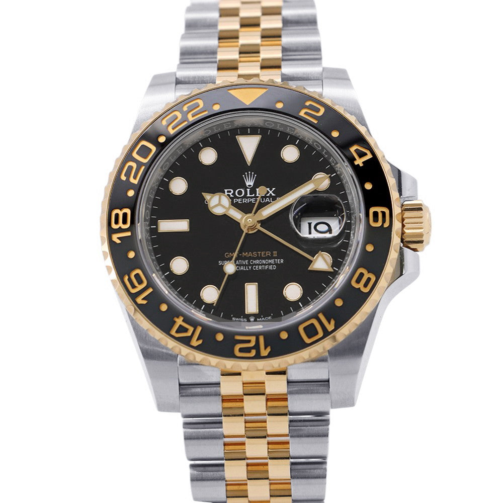 ROLEX GMT MasterⅡ W40mm Stainless Steel K18YG Black Dial126713GRNR