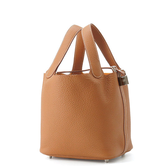HERMES Picotin Lock Gold Taurillon Clemence Size PM