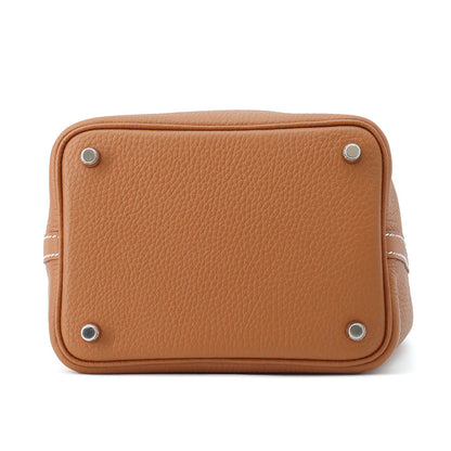 HERMES Picotin Lock Gold Taurillon Clemence Size PM