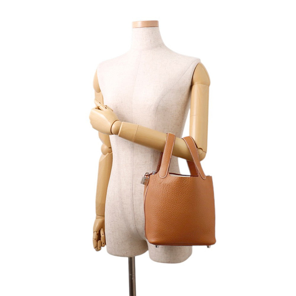 HERMES Picotin Lock Gold Taurillon Clemence Size PM