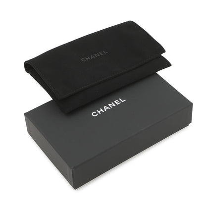 CHANEL CC Logo Round Zip Compact Wallet BrownAP4918 Grained Goatskin Leather