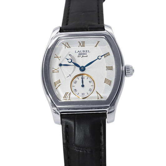 SEIKO Laurel Power Reserve H42mm×W34mm Stainless Steel Leather White Dial4S29-5000