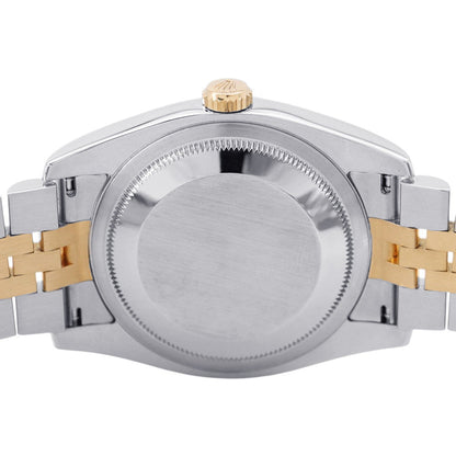 ROLEX Datejust W36mm Stainless Steel K18YG Champagne con Pewter Dial116233G