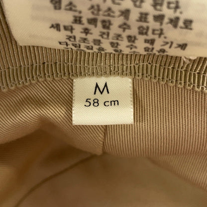 GUCCI GG Canvas Fedora Hat Size M Beige/Brown576587 Canvas Leather