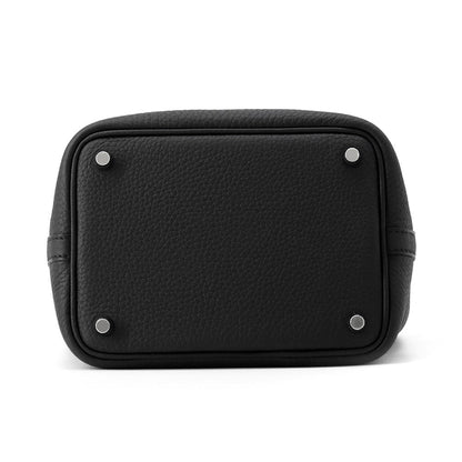 HERMES Picotin Lock Black Taurillon Clemence Size PM