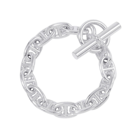 HERMES Chaine d'Ancre Bracelet 14 frames Size MM SV925
