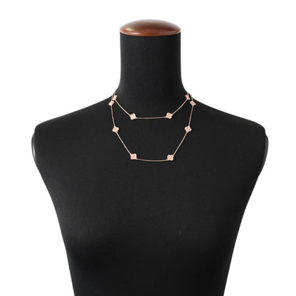 Van Cleef & Arpels Sweet Alhambra Long Necklace 16 motifsVCARO8DG00 18K Pink Gold