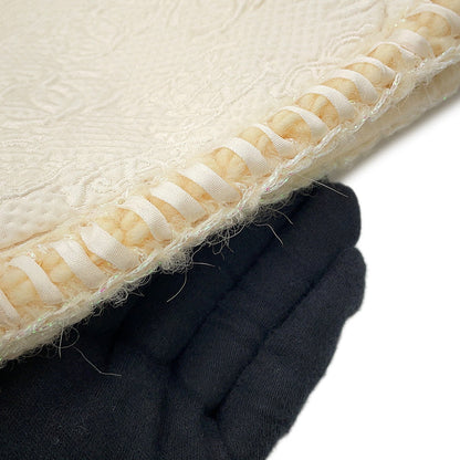 CHANEL COCO Button Jacquard Jacket Size 36 WhiteP71059 Wool 64% Silk19% Nylon17%