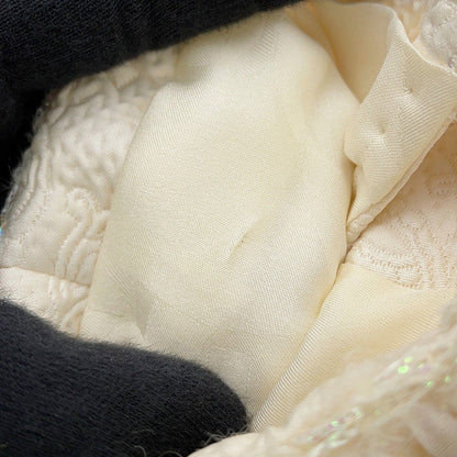CHANEL COCO Button Jacquard Jacket Size 36 WhiteP71059 Wool 64% Silk19% Nylon17%