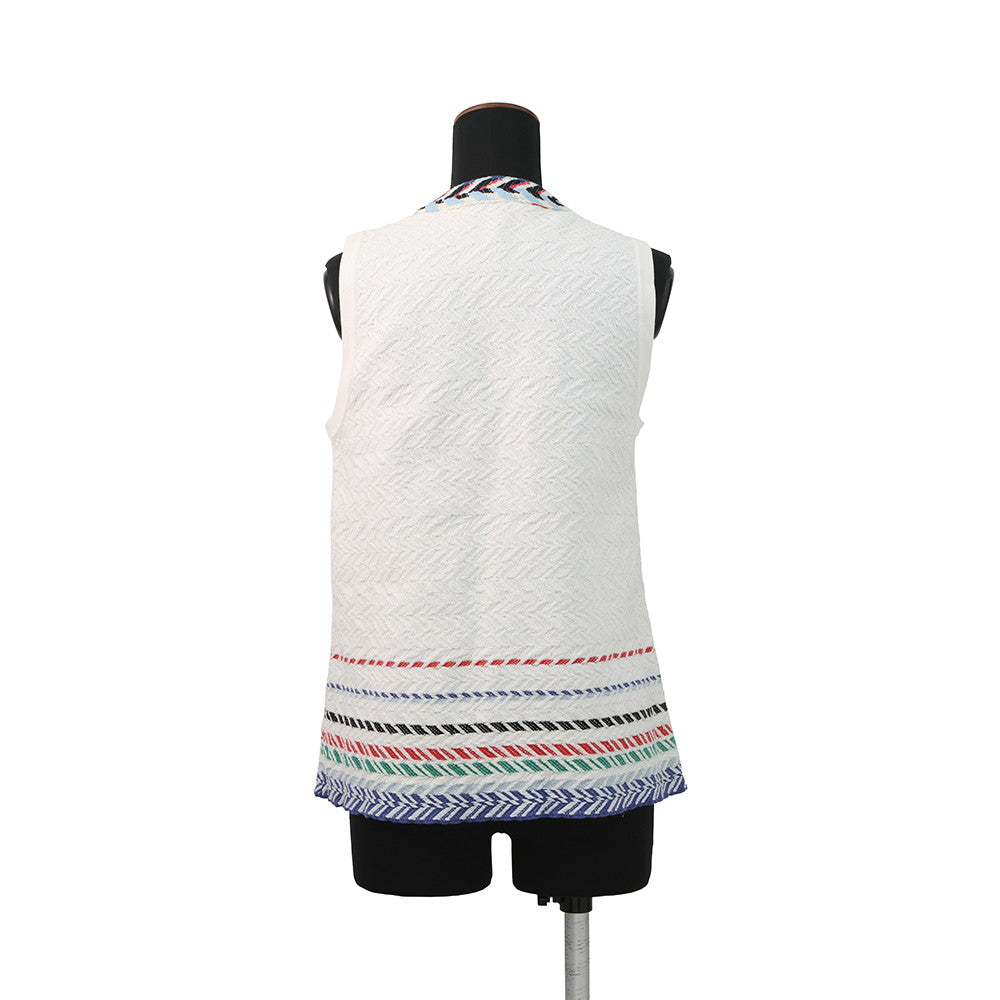 CHANEL Best Size 38 White/MulticolorP54119 Cotton97% Rayon2% Polyester1%