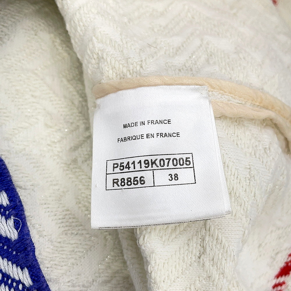 CHANEL Best Size 38 White/MulticolorP54119 Cotton97% Rayon2% Polyester1%