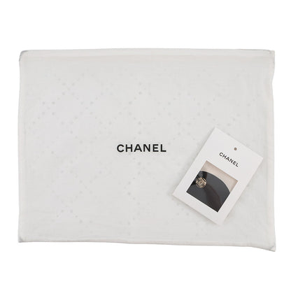 CHANEL CC Logo Wave Shirt Size 36 Cream/BlackP70211 Silk100%
