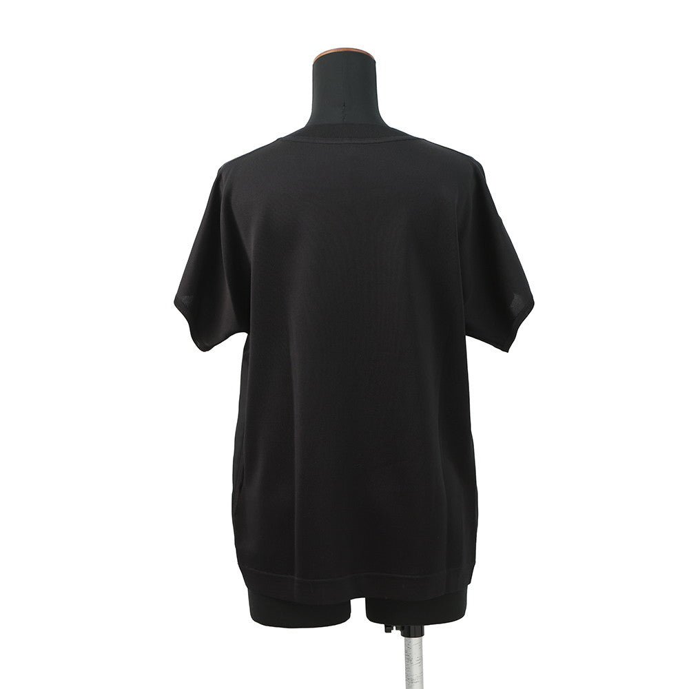 HERMES Twillaine Chaine d'Ancre Top Size 36 Black/White2E2826DS Silk100%