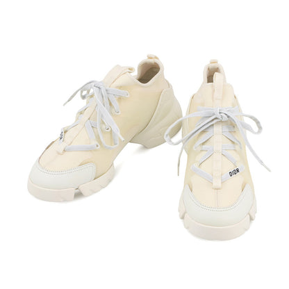 Dior D-Connect Sneakers IvoryKCK222NGG Rubber Fabric Size 36