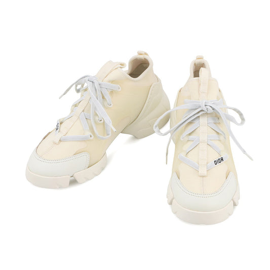 Dior D-Connect Sneakers IvoryKCK222NGG Rubber Fabric Size 36