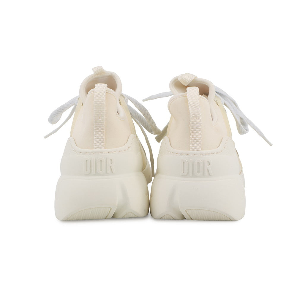 Dior D-Connect Sneakers IvoryKCK222NGG Rubber Fabric Size 36