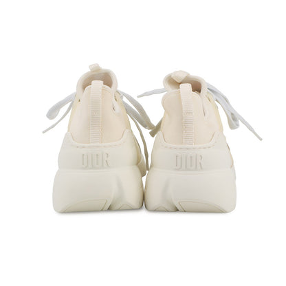 Dior D-Connect Sneakers IvoryKCK222NGG Rubber Fabric Size 36