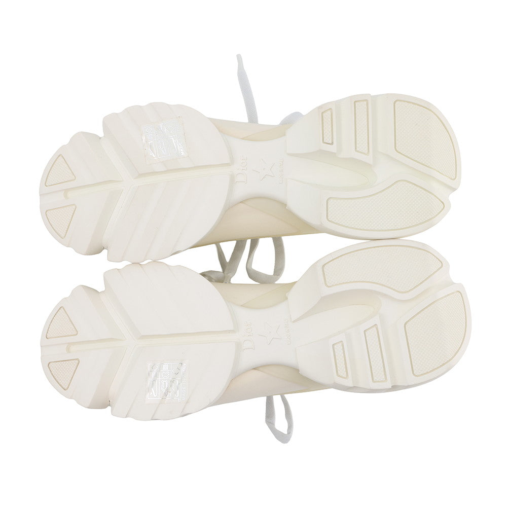 Dior D-Connect Sneakers IvoryKCK222NGG Rubber Fabric Size 36