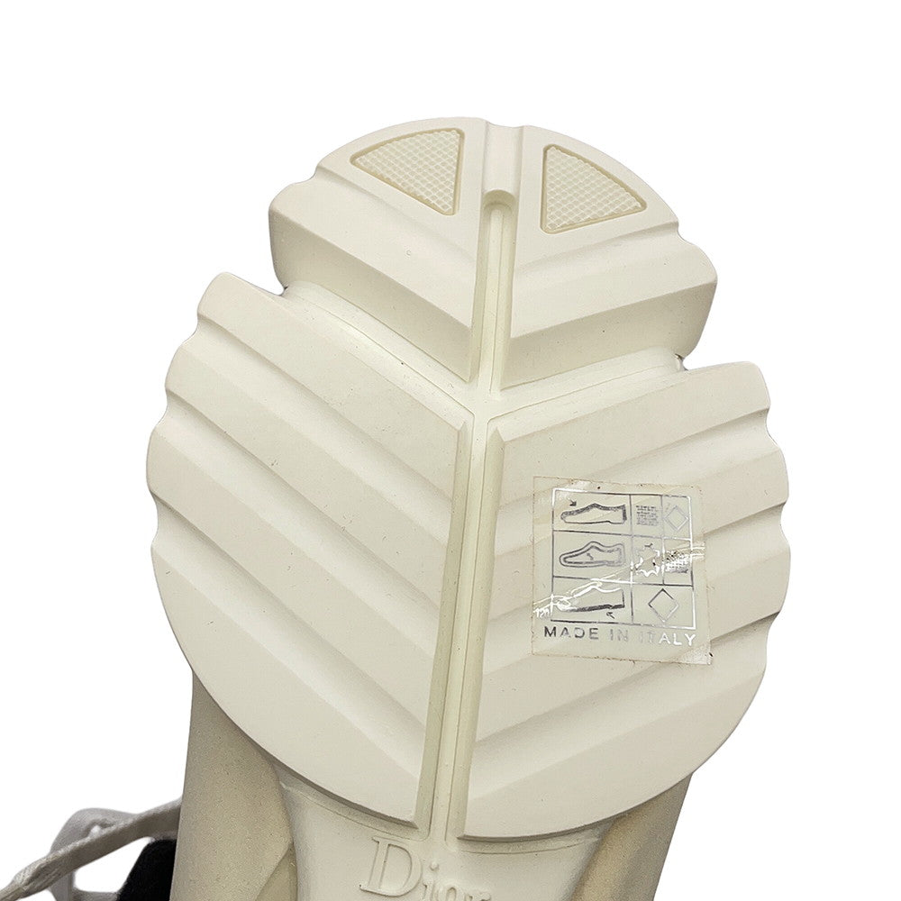 Dior D-Connect Sneakers IvoryKCK222NGG Rubber Fabric Size 36