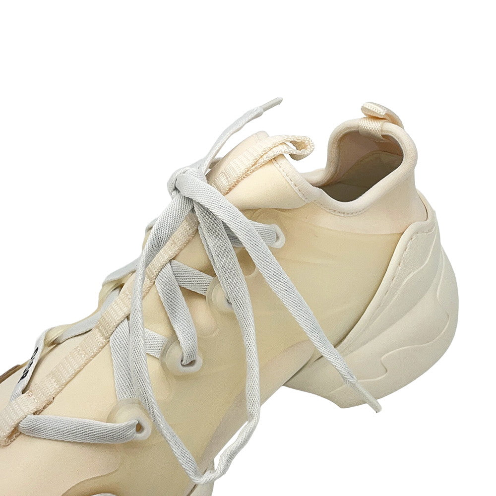 Dior D-Connect Sneakers IvoryKCK222NGG Rubber Fabric Size 36