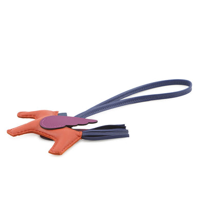 HERMES Rodeo Pegasus Cornelian/Anemone/Blue Saphir Lambskin Size PM
