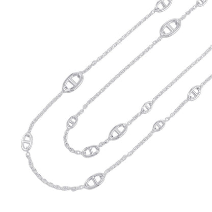 HERMES Chaine d'Ancre Farandole Necklace Size 160 SV925