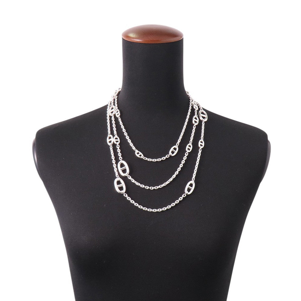 HERMES Chaine d'Ancre Farandole Necklace Size 160 SV925