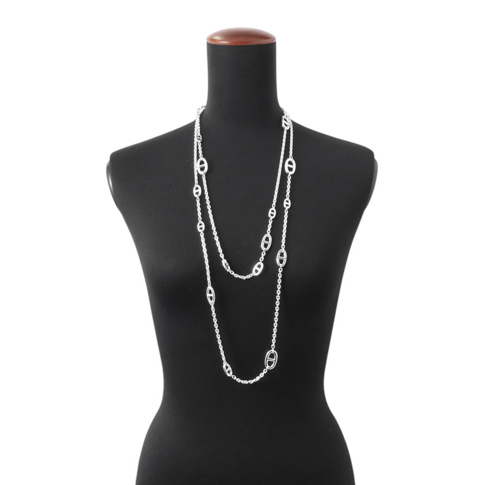 HERMES Chaine d'Ancre Farandole Necklace Size 160 SV925