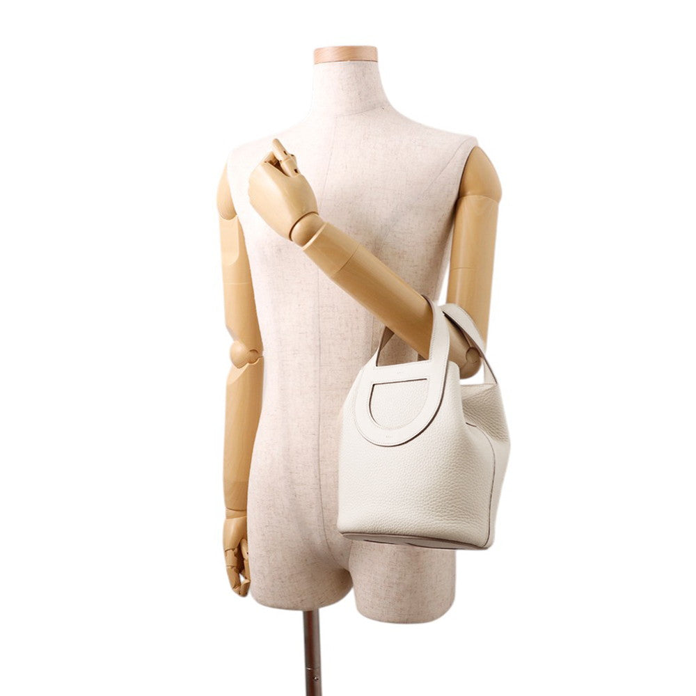 HERMES in-the-loop Tote Bag Beton Taurillon Clemence Swift Leather Size 18