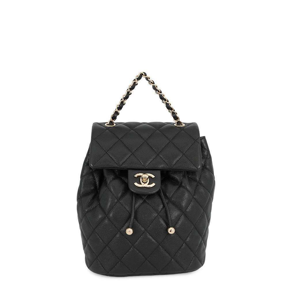 CHANEL Matelasse Backpack BlackAS4058 Caviar Leather