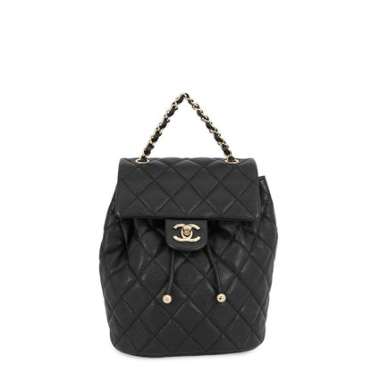 CHANEL Matelasse Backpack BlackAS4058 Caviar Leather