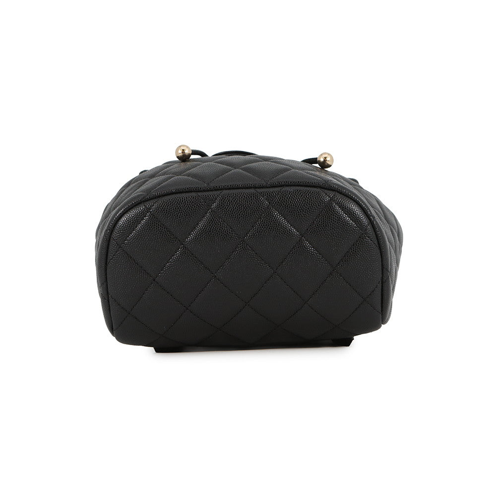 CHANEL Matelasse Backpack BlackAS4058 Caviar Leather