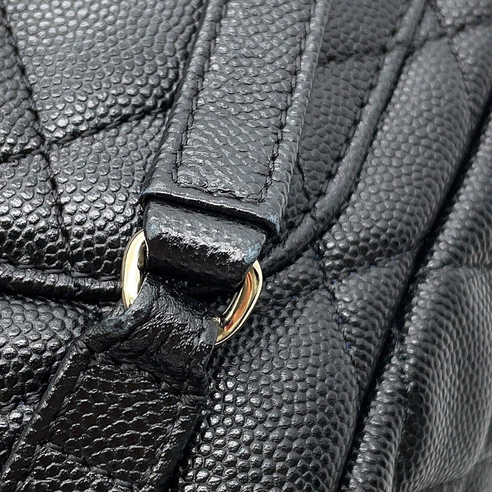 CHANEL Matelasse Backpack BlackAS4058 Caviar Leather