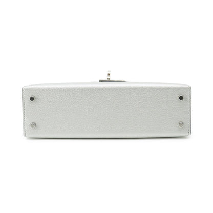 HERMES Mini Kelly 2 Argent Chevre Shamqila