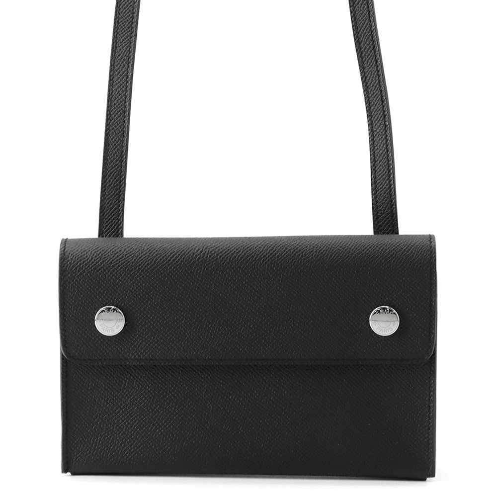 HERMES Nap to Go Black Epsom