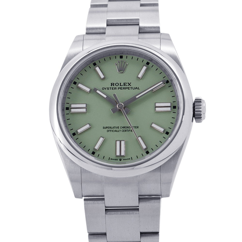 ROLEX Oyster Perpetual W41mm Stainless Steel pistachio Dial134300