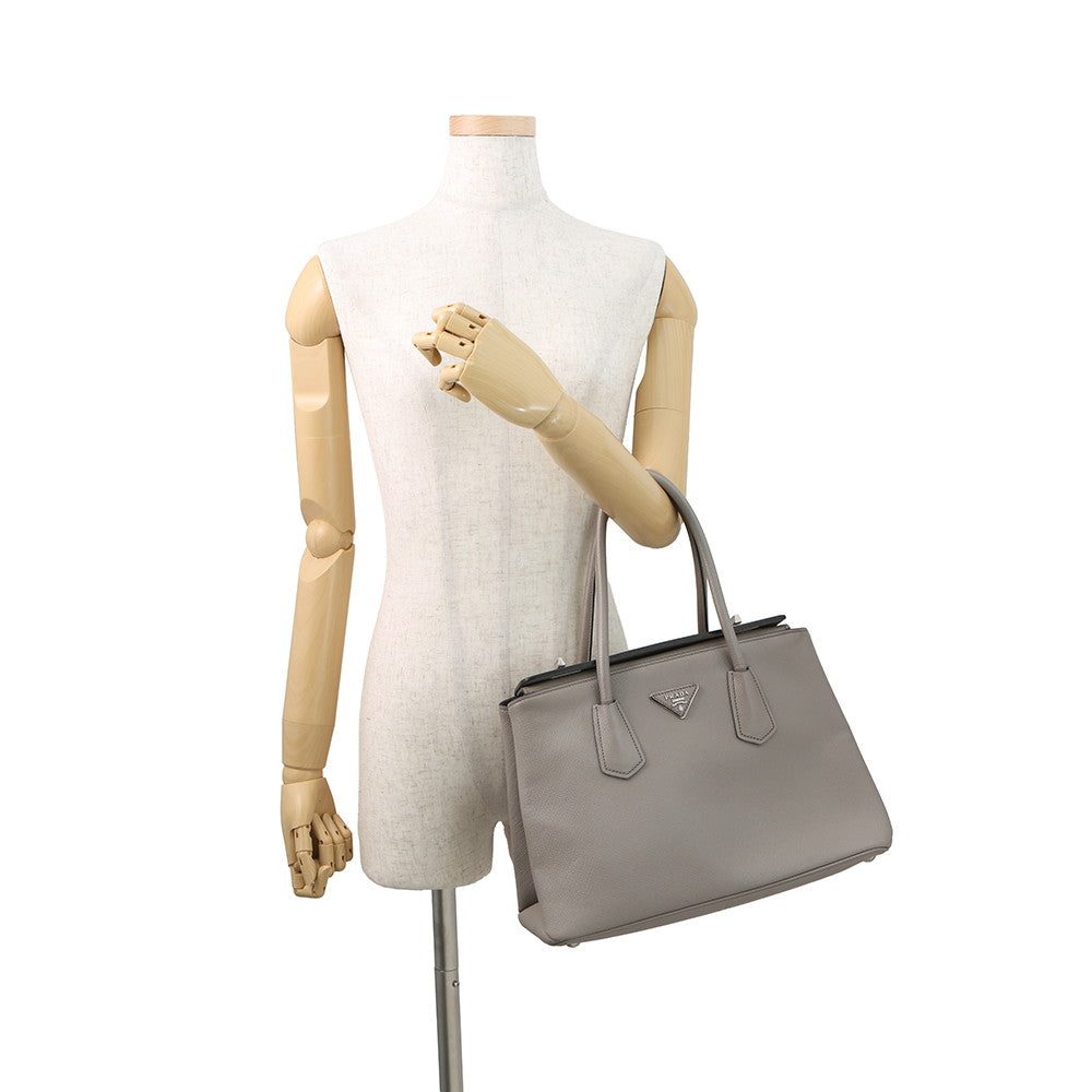 PRADA Saffiano Leather Handbag GrayBN2823 Saffiano LeatherLeather