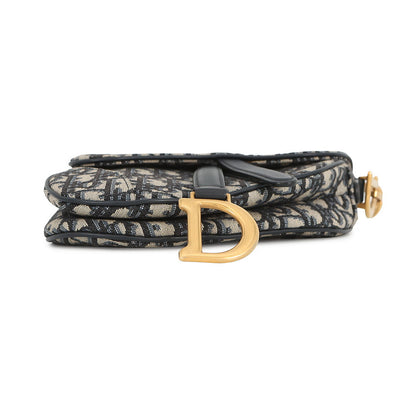 Dior Oblique saddlebag Navy/BeigeM0456CTZQ Canvas Leather Size Mini