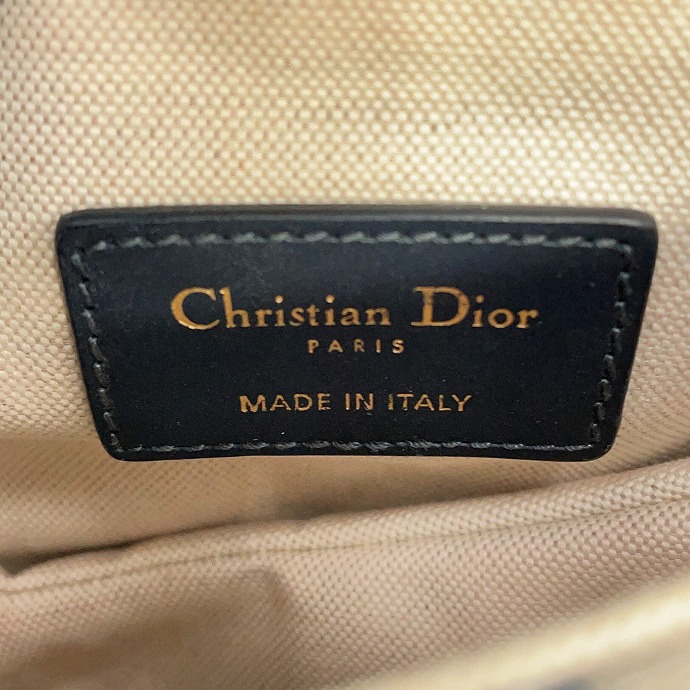 Dior Oblique saddlebag Navy/BeigeM0456CTZQ Canvas Leather Size Mini