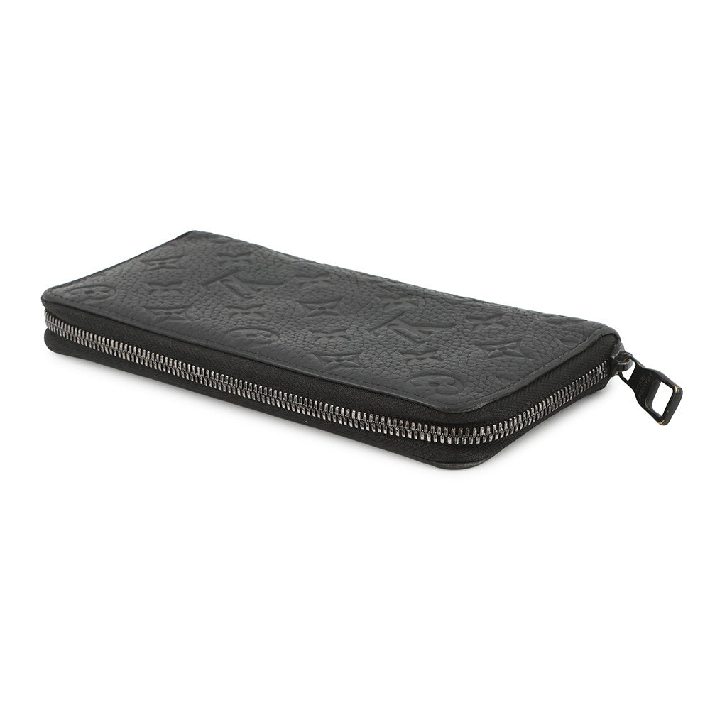 LOUIS VUITTON Zippy wallet Vertical NoirM69047 Taurillon Leather/Monogram・Pattern