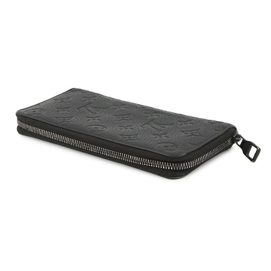 LOUIS VUITTON Zippy wallet Vertical NoirM69047 Taurillon Leather/Monogram・Pattern