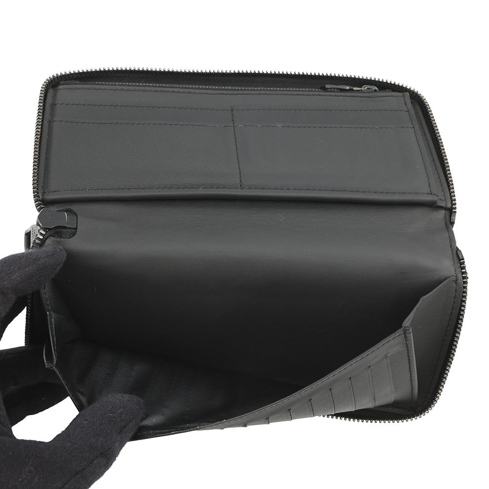 LOUIS VUITTON Zippy wallet Vertical NoirM69047 Taurillon Leather/Monogram・Pattern