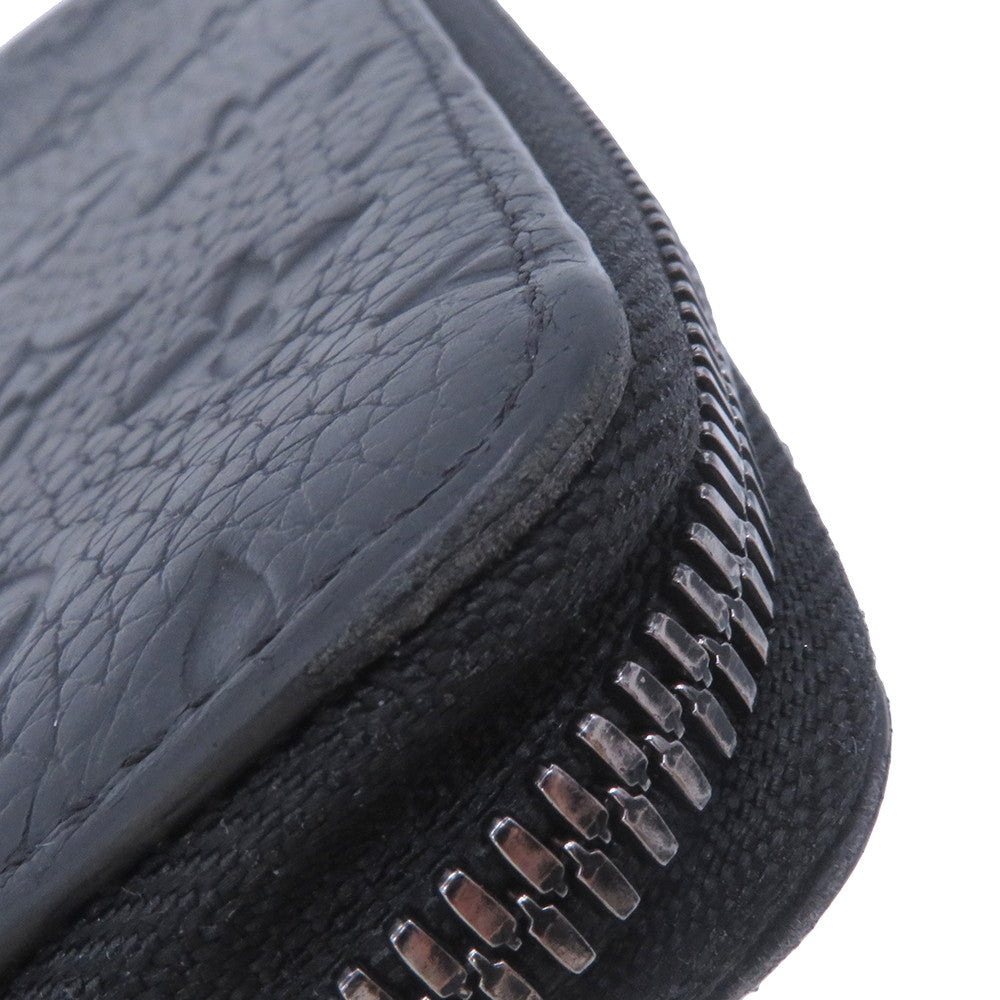 LOUIS VUITTON Zippy wallet Vertical NoirM69047 Taurillon Leather/Monogram・Pattern