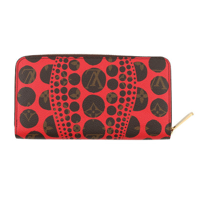LOUIS VUITTON Zippy Wallet RedM60450 Monogram Pumpkin Dot/Yayoi Kusama