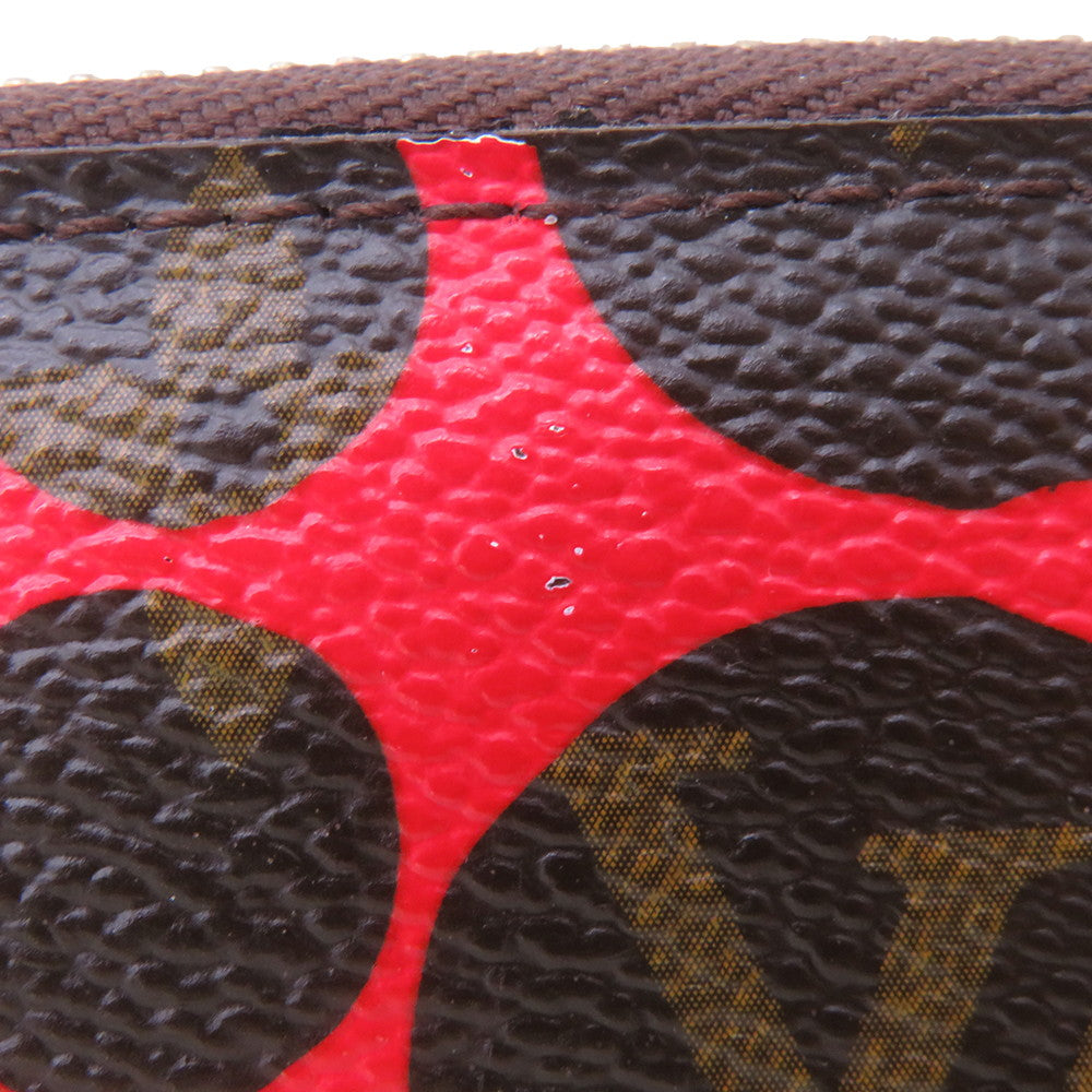 LOUIS VUITTON Zippy Wallet RedM60450 Monogram Pumpkin Dot/Yayoi Kusama